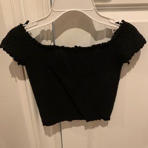 Garage Off the Shoulder Crop Top